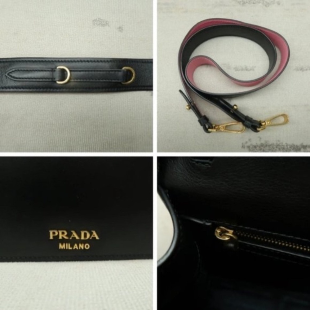 Prada Cahier Ribbon Mulitcolor Leather Shoulder Bag Lux550-100125 - Picture 10 of 13